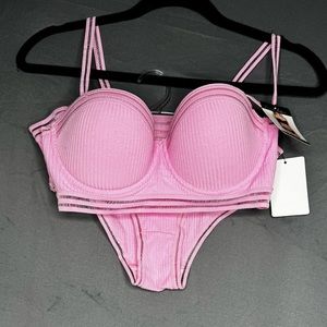 French Affair pink bra & panty set